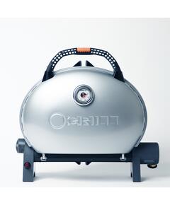 Портативный газовый гриль O-GRILL500 MT серебро (в комплекте адаптер тип А) - с термометром