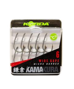 Крючок KORDA Kamakura Wide Gape №8 с бородкой