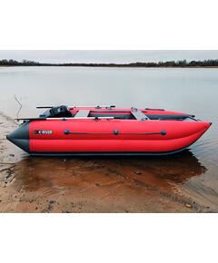 Надувная лодка X-RIVER Катрин 390 красно-серый