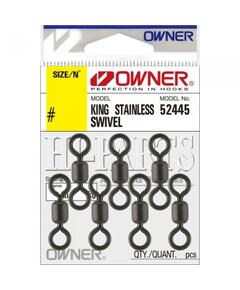Вертлюг OWNER  King Stainless Swivel black №1 8шт