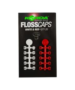 Стопор для бойлов KORDA Floss Caps White/Red