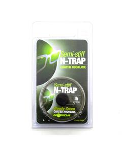 Поводковый материал KORDA N-Trap Semi-stiff 20lb Weedy Green