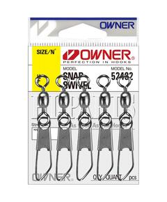 Застежка OWNER с вертлюгом Snap Swivel №3/0 3шт