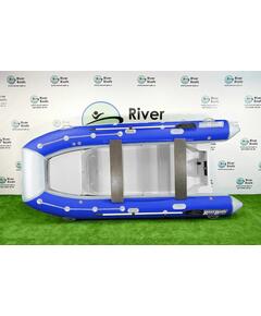 Надувная лодка РИБ RiverBoats RB  470 Встроенный рундук (бело-синий)