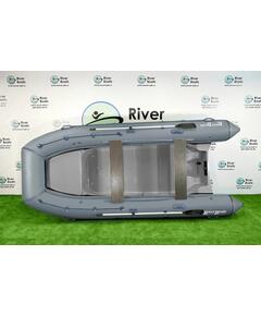 Надувная лодка РИБ RiverBoats RB  430 S Встроенный рундук (серый)