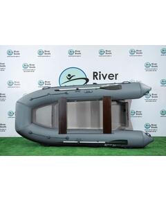 Надувная лодка РИБ RiverBoats RB  380 NEW Встроенный рундук (серый)