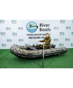 Надувная лодка РИБ RiverBoats RB  470 Встроенный рундук (камуфляж)