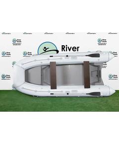 Надувная лодка РИБ RiverBoats RB  430 L Встроенный рундук (белый)