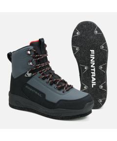 Ботинки забродные на войлочной подошве Wademan 5202 Darkgrey-44