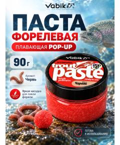 Приманка рыболовная Vabik PASTE TROUT POP-UP Червь 60мл