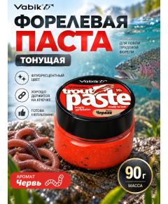 Приманка рыболовная Vabik PASTE TROUT Червь 90г