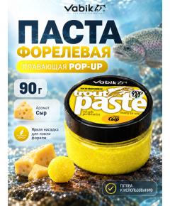 Приманка рыболовная Vabik PASTE TROUT POP-UP Сыр 60мл