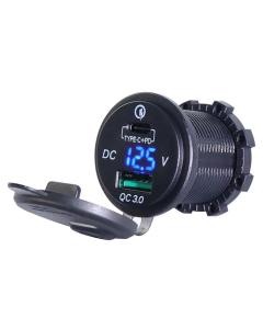Вольтметр USB TYPE-C + PD 5V-3A, 9V-3A, 12V-2.5A, 15V-2A, 20V-1.5A SF51901