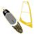 Надувная доска ZIPPER WindSUP Board (виндсап борд) YELLOW WD 10'6'' SAILKIT 3 LINE