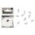 Застежка Spinwal Snap MicroJig size 23 2kg 10pcs