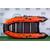 Надувная лодка RiverBoats RB 390 Киль (черно-оранжевый)