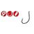 Крючки GAMAKATSU WORM 39 (SPR) (BLACK) size 001, 10st