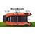 Надувная лодка RiverBoats RB 430 Киль с фальшбортом (черно-оранжевый)