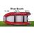 Надувная лодка RiverBoats RB 370 НДНД Фальшборт (серо-красный)