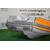 Надувная лодка РИБ RiverBoats RB  430 L Встроенный рундук (бело-оранжевый)