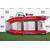 Надувная лодка РИБ RiverBoats RB  380 NEW Встроенный рундук (серо-красный)