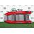 Надувная лодка РИБ RiverBoats RB  380 NEW Встроенный рундук (серо-красный)