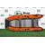 Надувная лодка РИБ RiverBoats RB  380 NEW Встроенный рундук (черно-оранжевый)