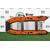 Надувная лодка РИБ RiverBoats RB  380 NEW Встроенный рундук (черно-оранжевый)