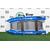 Надувная лодка РИБ RiverBoats RB  430 L Встроенный рундук (бело-синий)