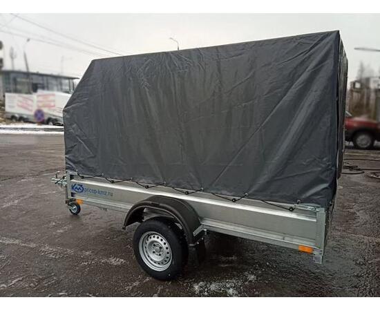 Прицеп КМЗ Мастер-М Плюс 7194 С1 с тентом и каркасом 110 см