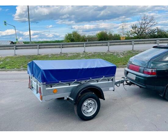 Прицеп Цинк-Мастер 2.56 м с тентом 110 см