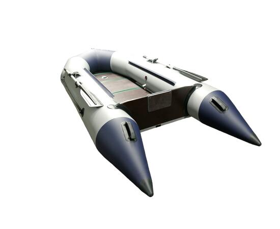 Надувная лодка Гелиос-30МК Серо-синяя