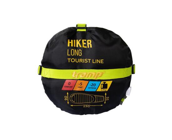 Спальный мешок кокон Tramp Hiker Long 230*90*55 см (левый)