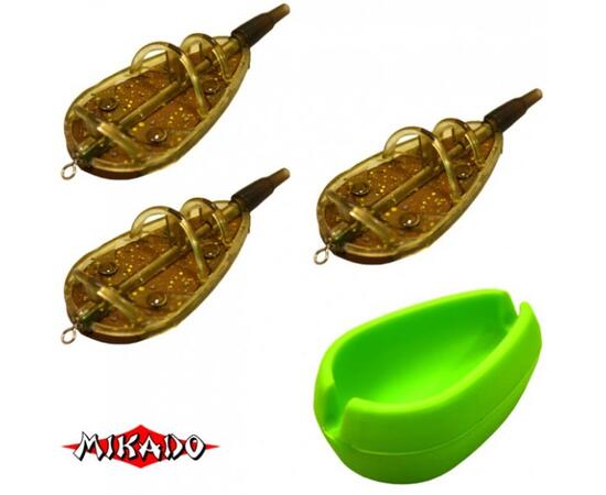 Комплект кормушек Mikado Method Feeder L 3x80 g+форма