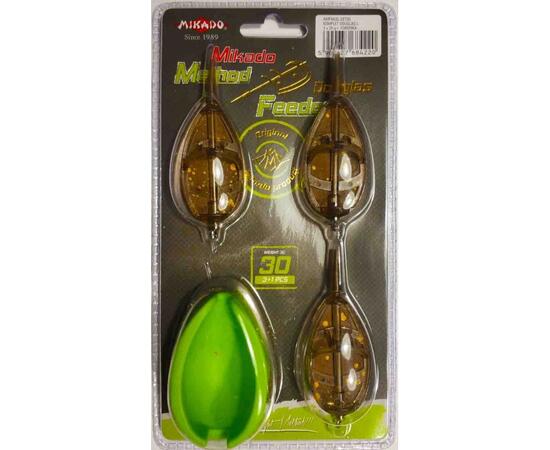 Комплект кормушек Mikado Method Feeder L 3x80 g+форма