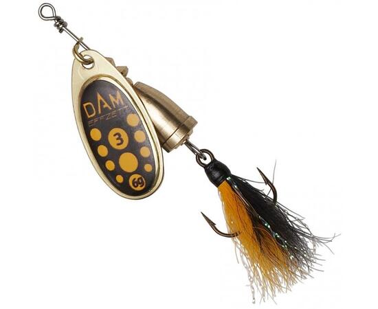 Блесна вращающаяся DAM FZ Executor Dressed Spinner #1 3g S Blacky