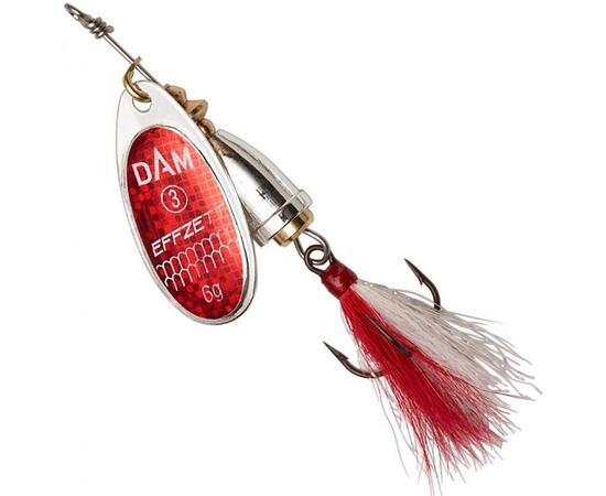 Блесна вращающаяся DAM FZ Executor Dressed Spinner #4 8g S Reflex Red