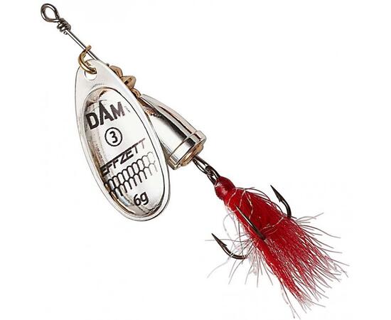 Блесна вращающаяся DAM FZ Executor Dressed Spinner #4 8g S Silver