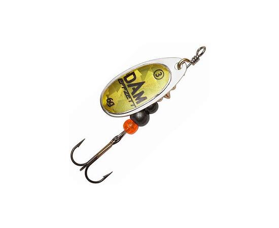 Блесна вращающаяся DAM FZ Fluo Spinner #2 4g S Gold Prisma