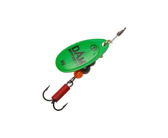 Блесна вращающаяся DAM FZ Fluo Spinner #1 3g S Green
