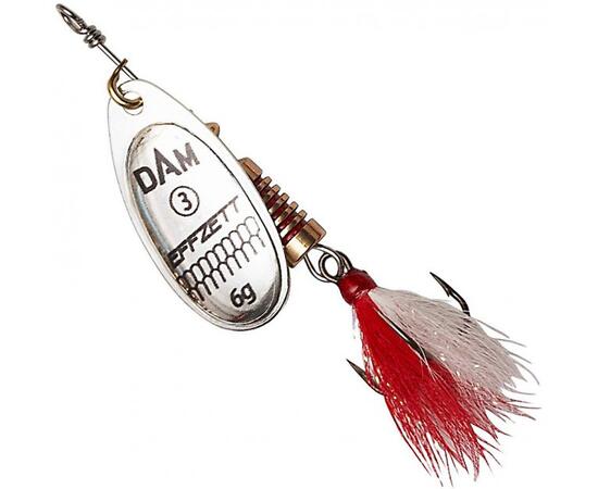 Блесна вращающаяся DAM FZ Standard Dressed Spinner #1 3g S Silver