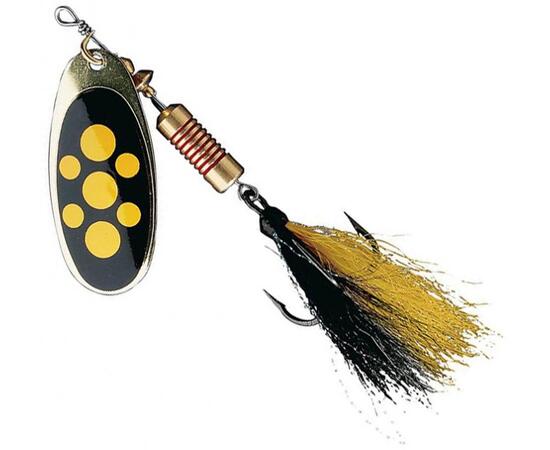 Блесна вращающаяся DAM FZ Standard Dressed Spinner #4 10g S Blacky