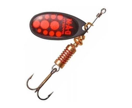 Блесна вращающаяся DAM FZ Standard Spinner #2 4g S Black Red