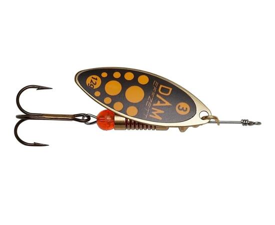 Блесна вращающаяся DAM FZ Predator Spinner #3 12g S Blacky