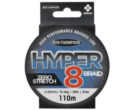 Леска плетеная R.T. Hyper 8-Braid 110m 0,15mm 9,0kg Grey