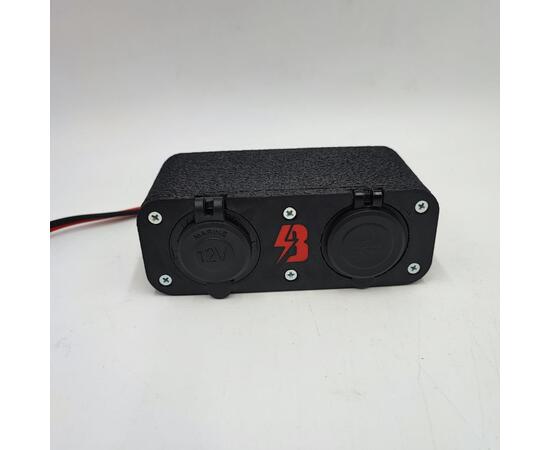 Выносной блок USB и розетка 12v провод 1,5 метра BatteryCraft