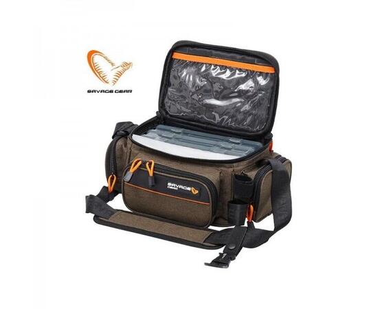 Сумка SAVAGE GEAR System Box BAG M 3 Boxes 5 Bags 20X40X29cm 12L