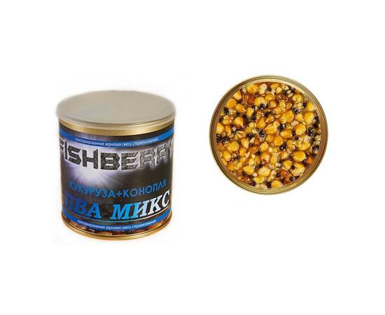 FishBerry Зерновая смесь ПВА микс.Кукуруза + конопля - 430 мл