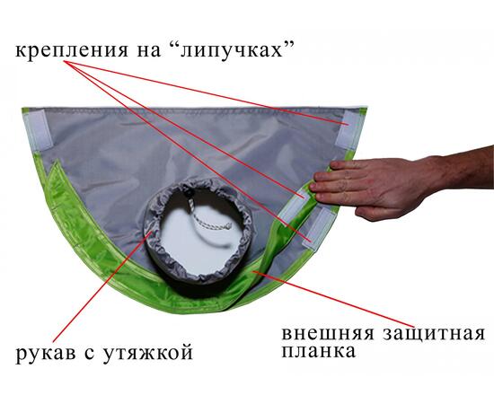 Клапан под вытяжную трубу теплообменника для палаток ЛОТОС КУБ