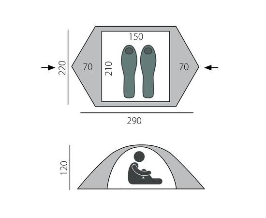 Палатка BTrace POINT 2+
